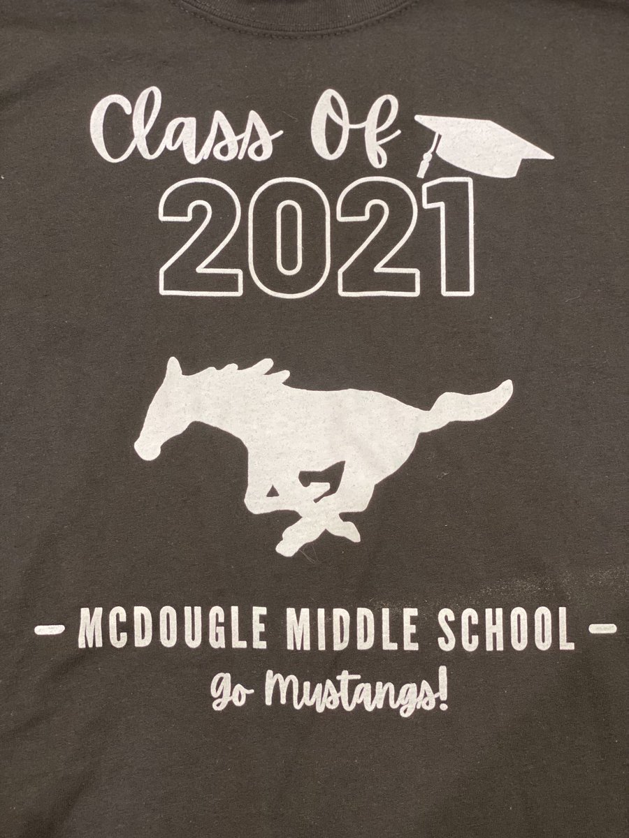 McDougleMiddle's tweet photo. So excited to celebrate our 8th graders tomorrow. They have been superstars over the past year and half. They are going to do amazing things in high school and beyond. We love you all and will miss you!! #AlwaysMustangs #promotion #WeAreMcDougle https://t.co/UEwIo0tmey