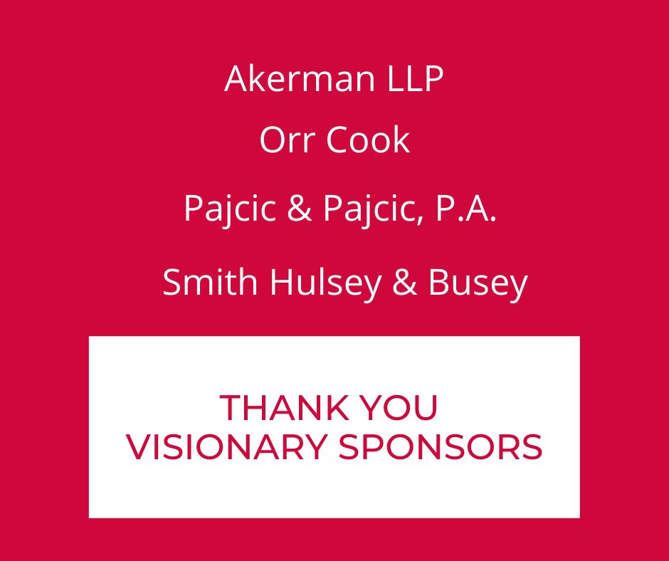 JWLAtweets's tweet photo. The Jacksonville Women Lawyers Association thanks our 2021 Judicial Reception Visionary level sponsors. 

Interested in sponsoring a JWLA event? Check out our 2021 Judicial Reception Sponsors and learn more at https://t.co/mkpHc0nfcf https://t.co/XckIyHaPoS