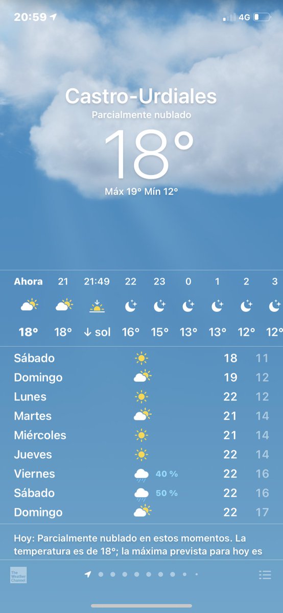 EL TIEMPO EN CASTRO URDIALES 4/6/2021