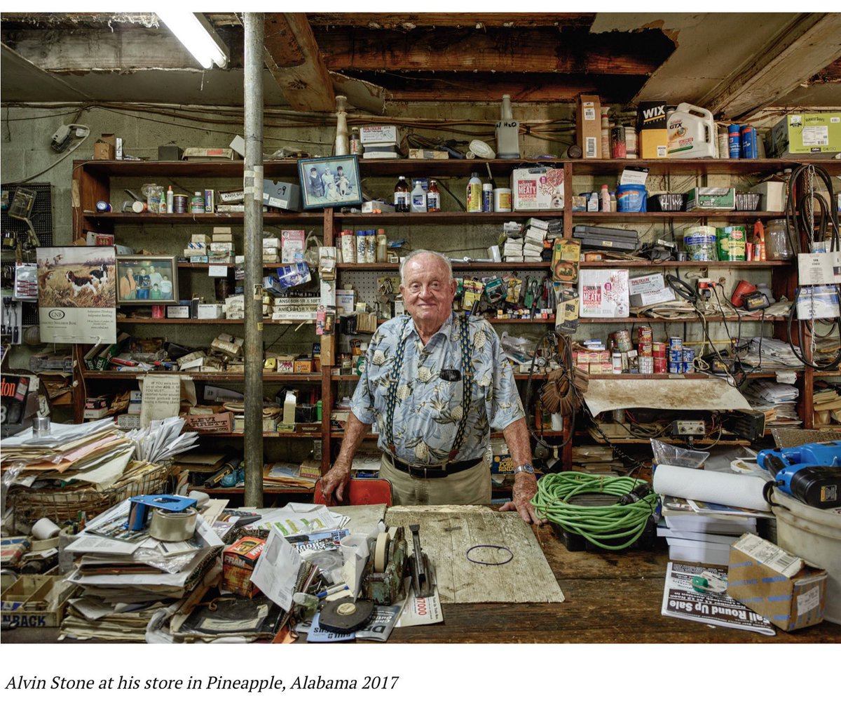 HWHInBama's tweet photo. @siigmund @bshelburne Photographer Andrew Moore photo of the late Alvin Stone of Pine Apple, Alabama...notice the shirt and suspenders #BlueAlabama https://t.co/D8pwnvt9zd
