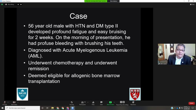 MICuorum's tweet photo. El director de Medicina Interna de 
@MGHMedicine @jmvyasmdphd nos presenta una perspectiva clínica de la inmunopatogénesis de las infecciones fúngicas!

Estamos en vivo:  https://t.co/NhbjJTWgMw https://t.co/3PAe1IpQQr