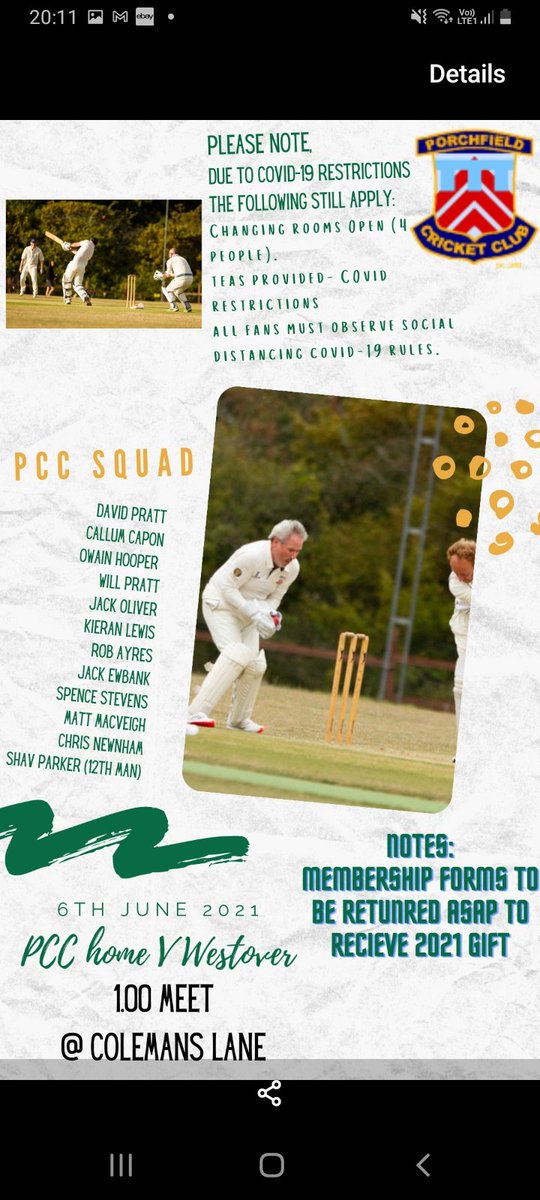 Porchfield CC tweet media