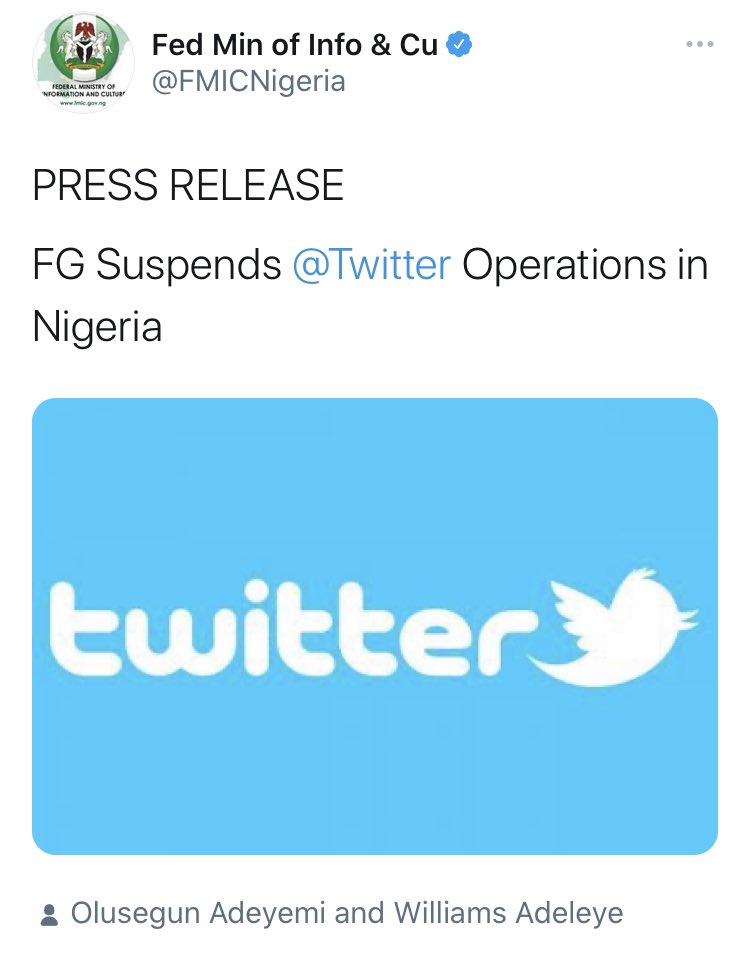 frankdonga_'s tweet photo. What’s going to happen to official government twitter handles that tweet from now on? What about government officials that use Twitter after this? Will NCDC still use twitter for #coronavirus &amp; other health campaigns? Am I safe for seeking clarifications through twitter? 🤔 https://t.co/t4zI1CEwTi