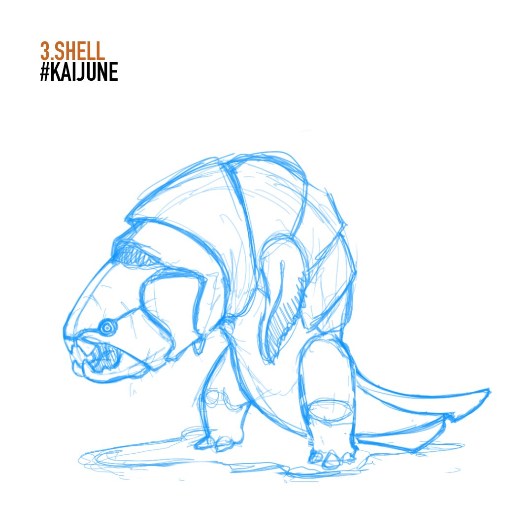 AlejandroLetosa's tweet photo. Kaijune day 3: Shell
#kaijune #kaijune2021 #creaturedesign #monster #godzilla #duncleosteus #conceptart https://t.co/oRwslBjOZh