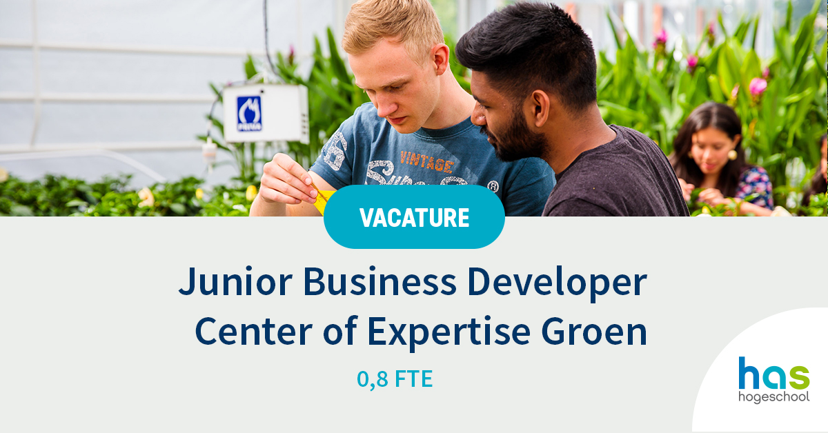 #Vacature bij #HAShogeschool: Voor het Expertisecentrum Groen zijn we op zoek naar een Junior business developer CoE Groen. Standplaats ’s-Hertogenbosch - taakomvang 0,8 fte. Check de volledige vacature bit.ly/3vVevc2
Solliciteren kan tot en met woensdag 16 juni 2021