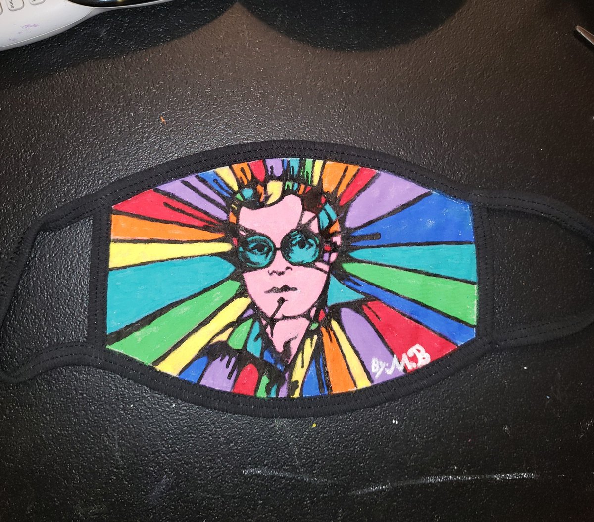 marcellabrittl's tweet photo. All finished painting this mask.
I'm Gonna Love Me Again inspired mask.
@eltonofficial @TaronEgerton
@rocketmanmovie @Talkart @rocketentertain #EltonJohn #EltonJohnfanart #EltonJohnbook #FanArt #Talkart #talkartpodcast #QuarARTine #fanart2021 #lockdown2021 #FanArtFriday https://t.co/HzvaNYI14a
