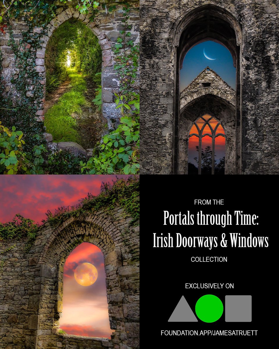 When History and Art Collide... 

My "Portals through Time: Irish Doorways &amp; Windows" Collection is available exclusively on @withFND 

foundation.app/jamesatruett

So much more to come!
#NFTCommunity #NFTCollectors #NFTPhotography #nftart #Ireland #irishartist