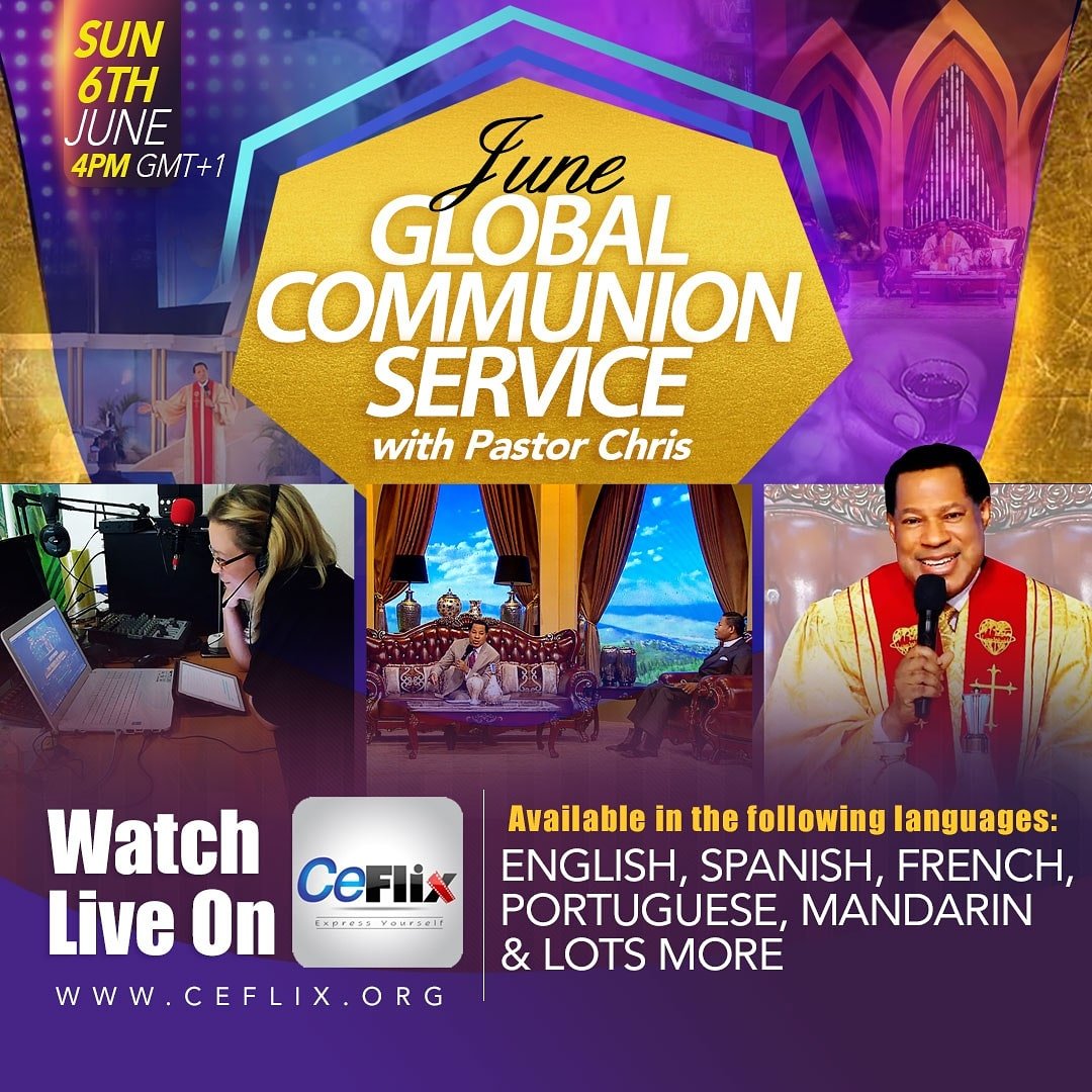 It’s 2 days to the Global Communion Service with our dear man of God, Pastor Chris.

Relive the moments as Pastor Chris ministers to participants from around the world.

The CEFLIX mobile App is Available on Android and IOS 

#Ceflix #WORDFEST3 #WordFest2021
#TwitterBan #DOGE