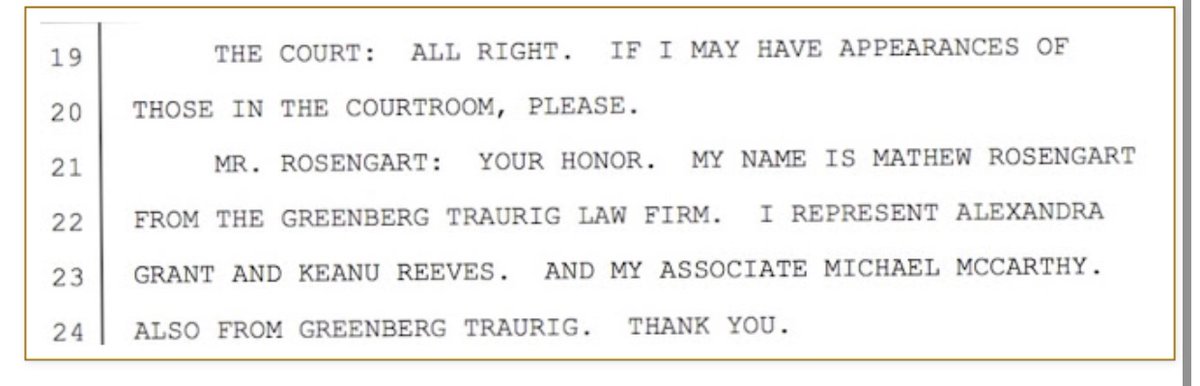 AnnMariaReeves's tweet photo. 😆This is #ACRIME: no way #KeanuReeves took out “a restraint order” against his online FANS - it would be all over TMZ, #UASSCLOWN! #MAINSTREAM waiting for FANS to take an action v. #AlexandraGRANT 👉 THEN they will EAT. GRANT. ALIVE.❤️Thanks for the transcripts‼️👍🙋♀️Love, Eve👇. https://t.co/QNKI4cq43G