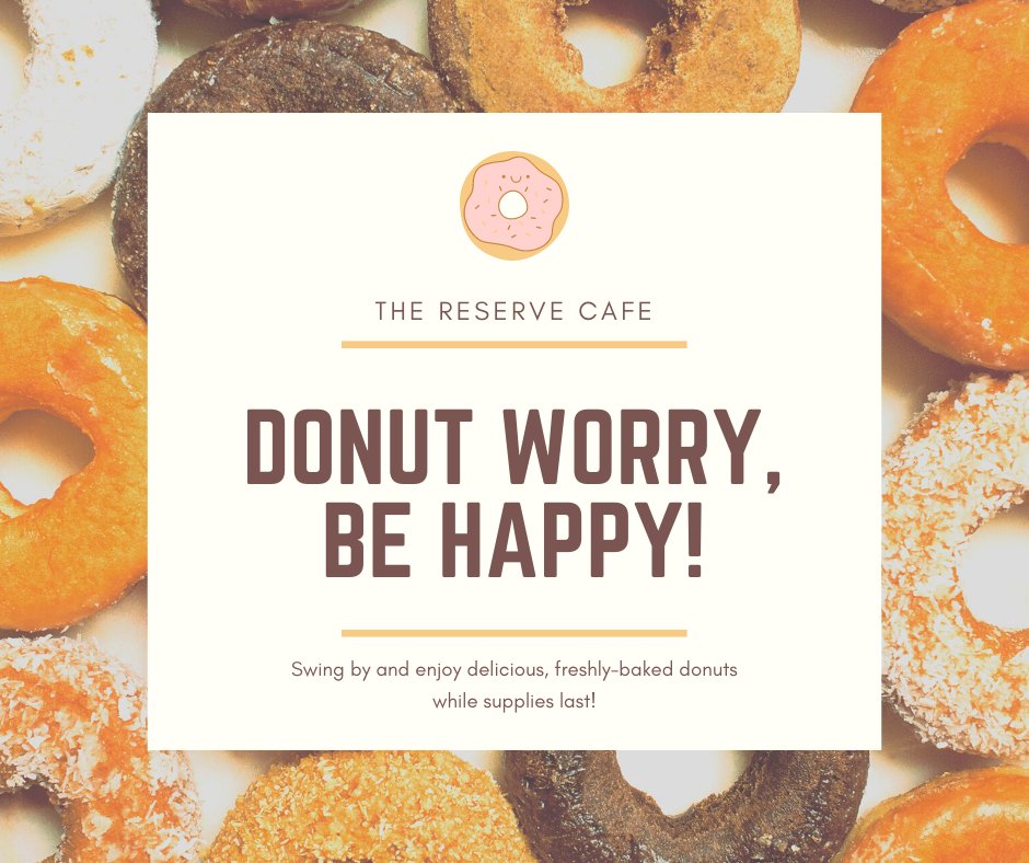 ReserveLiving's tweet photo. Happy national donut day! Swing by the hangout lounge and grab a delicious donut while supplies last! https://t.co/7PuzbsLtcb