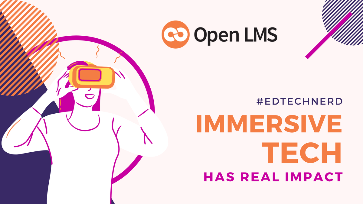 Open_LMS's tweet photo. #EdTechNerd
Did you know #immersive technologies have had a real impact on the #eLearning industry?
These have the potential to entirely shift the way we create #onlinecourse content. Technologies include augmented reality #AR, virtual reality #VR, &amp; mixed reality #MR.
#edtech https://t.co/jkC9krDlIo