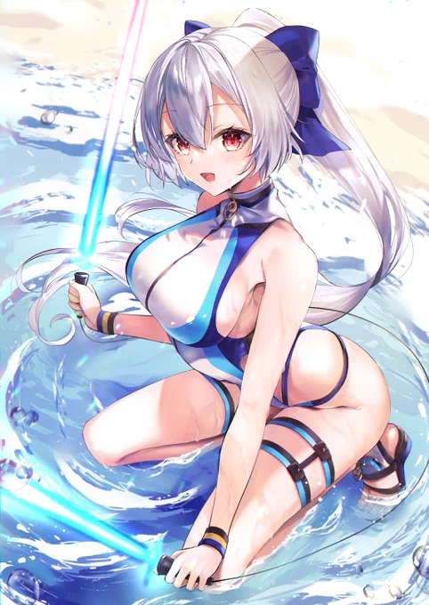 水着巴さんピックアップ🎊🎮✨
1〜3臨の絵とらくがきまとめ〜! #FGO #fatego 
