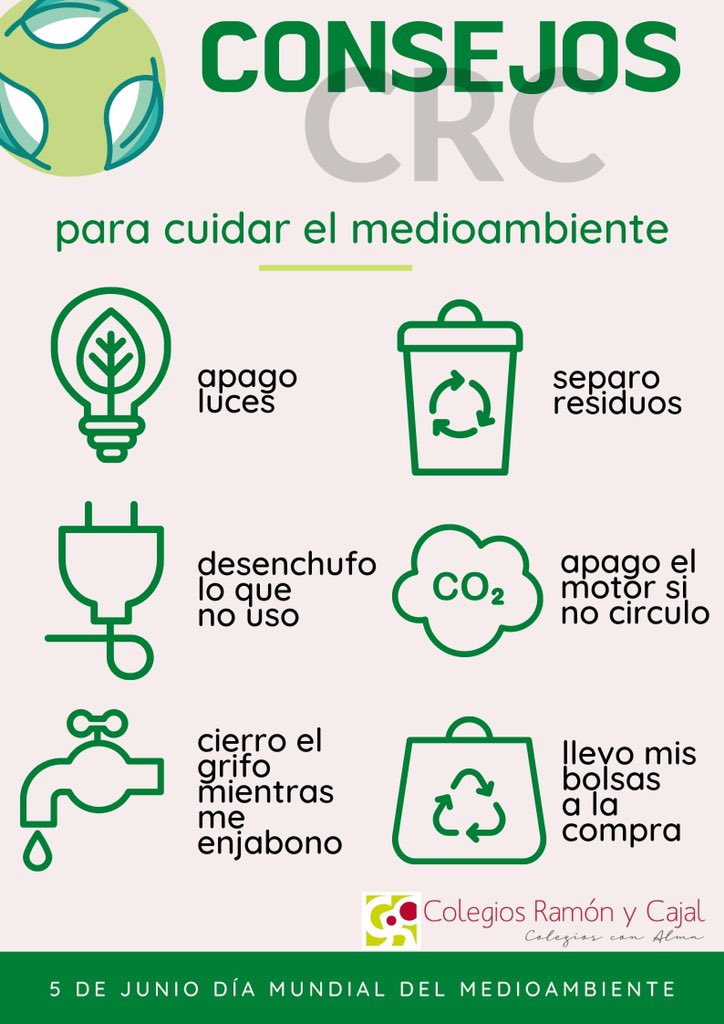 colegio_rcajal's tweet photo. El Día Mundial del Medio Ambiente nos recuerda la importancia de proteger y cuidar el entorno que nos rodea. 🌱🌿🌳💚
.
.
#5junio #diadelmedioambiente #pequeñasacciones #colegiosconalma #educación #naturaleza #rsc #ods https://t.co/sg40uqj5Sq