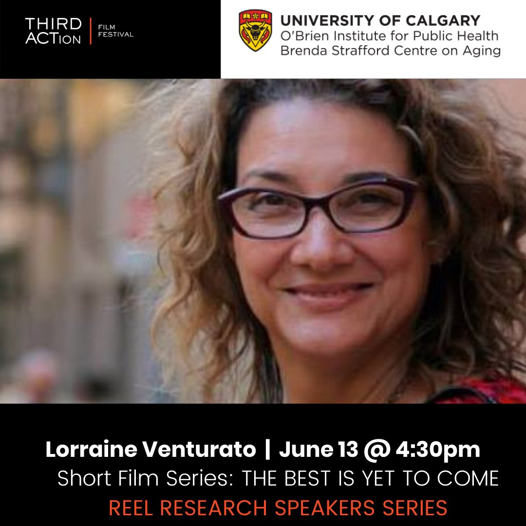 #FestivalSpeaker 

Associate Professor in the Faculty of #Nursing at the #UofC, Dr. Lorraine Venturato, uses participatory &amp; arts-based research approaches to explore the lives &amp; homes of older people in #Alberta &amp; #NWT. 

GET TICKETS: buff.ly/2RYZmrq

<a href="/OBrien_IPH/">O'Brien Institute for Public Health</a>
#ageing