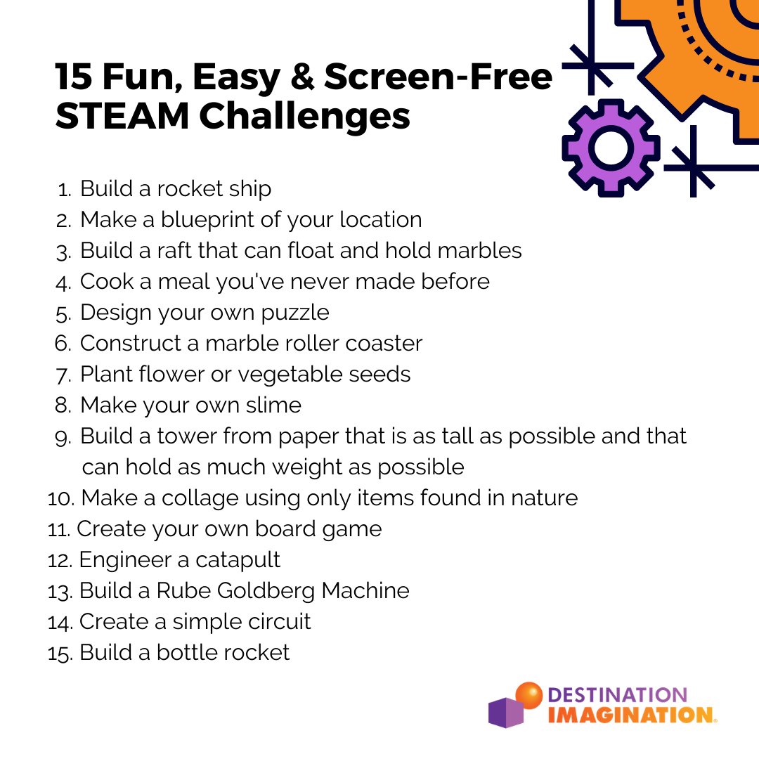 IDODI's tweet photo. Who needs a screen break in their house? πββοΈTry out a few of these activities using materials you have on hand. #STEAM #screenfreeSTEM https://t.co/tCS4aa8Z8Z