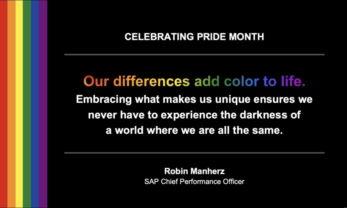 Can you imagine a world where we are all the same? I will always proudly support and encourage people of all types to bring everything they have – and everything they are – to work and life, and to do so unapologetically. bit.ly/3fMGNQt