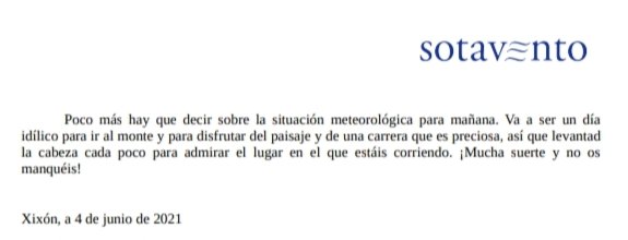 Este año lo de la organización de la Travesera y la Traveserina es de quitarse el 🎩, y yo quiero poner mi granito de arena. Meteo para mañana. Disfrutad, levantad la cabeza para deleitarnos con el paisaje y "nun vos manquéis" 🤘🏽 <a href="/TraveseraPicos/">TRAVESERA OQUENDO PICOS</a> <a href="/gmensidesa/">G.M. ENSIDESA-GIJON</a> <a href="/TurismoAsturias/">TurismoAsturias</a>