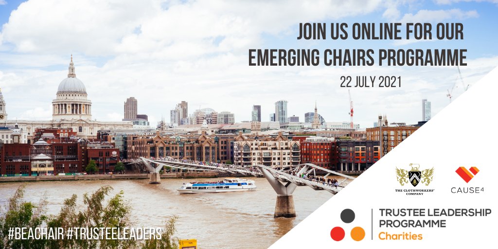 Are you thinking of taking a step towards Chairing a board? 🤔

Come join our Emerging Chairs Programme and meet others like you: bit.ly/3dDVZyl

#TrusteeLeadership #CharityGovernance