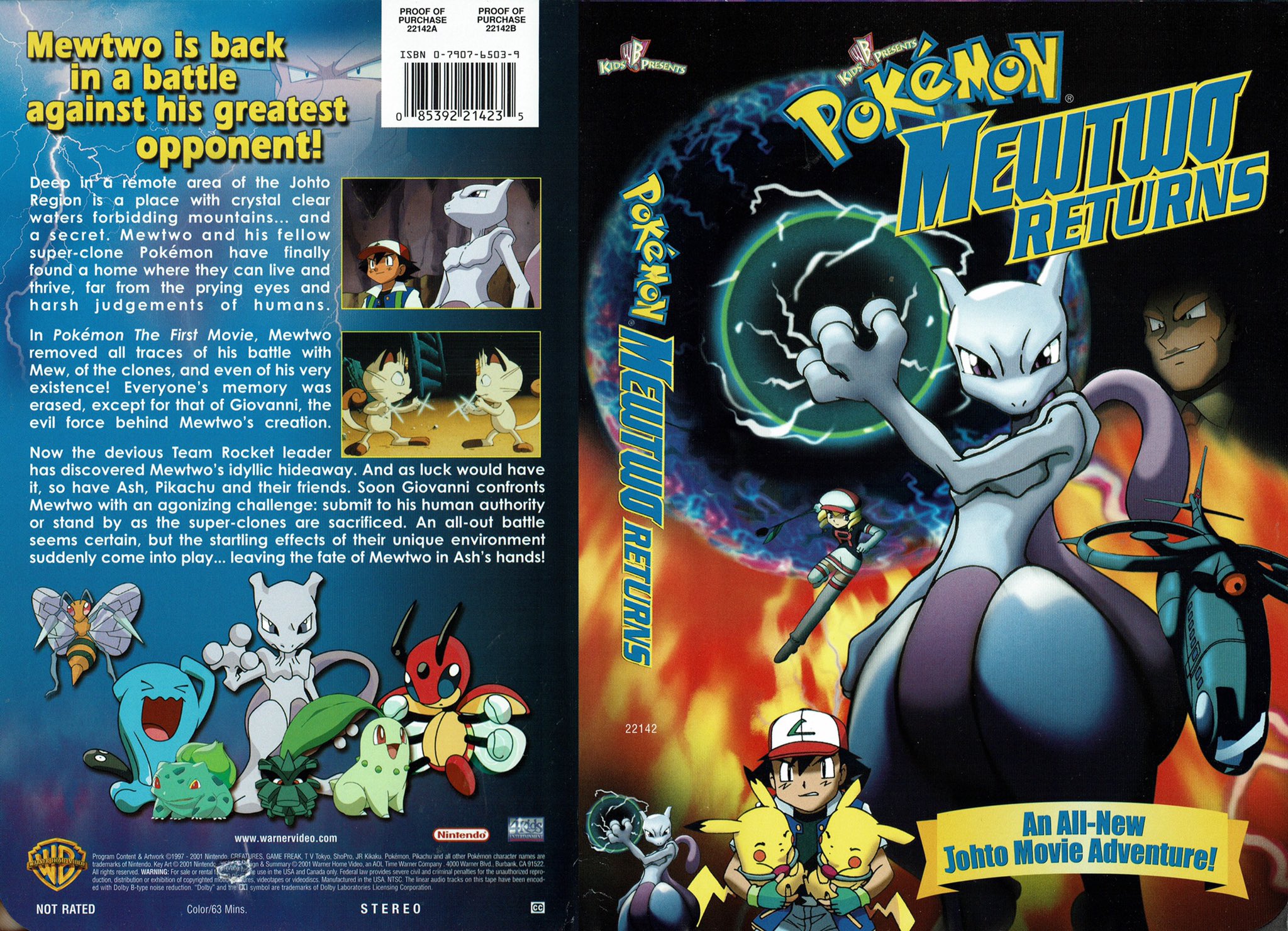 Pokèmon: Mewtwo Returns (2001) Brazilian movie cover