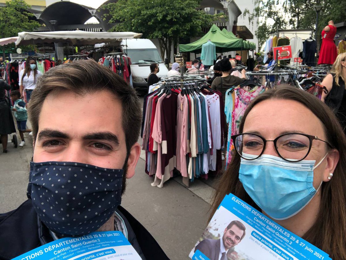 Amblot_Baptista's tweet photo. 📰 #tractage - Nous étions ce matin au marché du quartier Europe ! Merci aux nombreux habitants pour les échanges! Notre programme permettra d’accompagner jusqu’au dernier km les politiques du @gouvernementFR et cela dans l’intérêt des habitants du canton #SaintQuentin2 https://t.co/OJVnhuiXI8