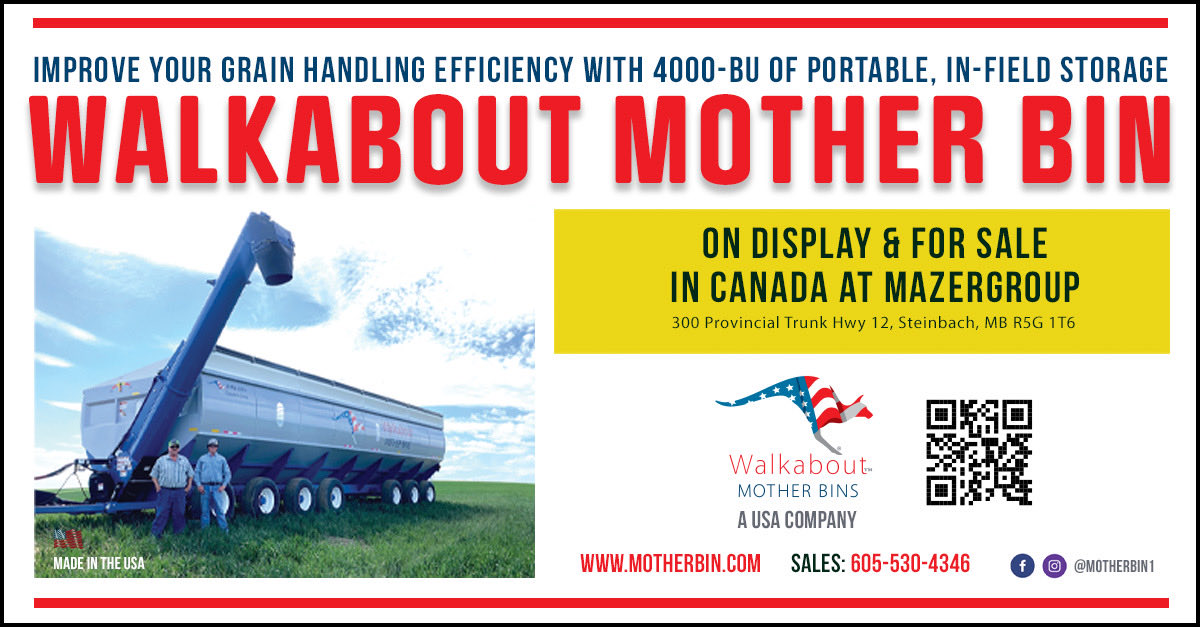 motherbin1's tweet photo. For sale β¦@mazergroupβ© #Steinbach built with β¦@elmersmfgβ© augers the 4000+ bu capacity gives your the extra infield #storage you need to keep harvest running at a more efficient pace. #grainbuggy #motherbin #cdnag sales 605-530-4346 https://t.co/kt82lHwVAf