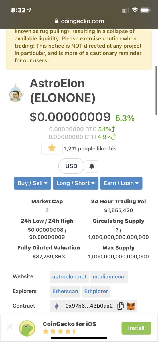 Itsedgarrios's tweet photo. @AstroElon @coingecko @WhiteBit Let’s gooo baby 🚀🚀🚀 https://t.co/SLrEX8iepp