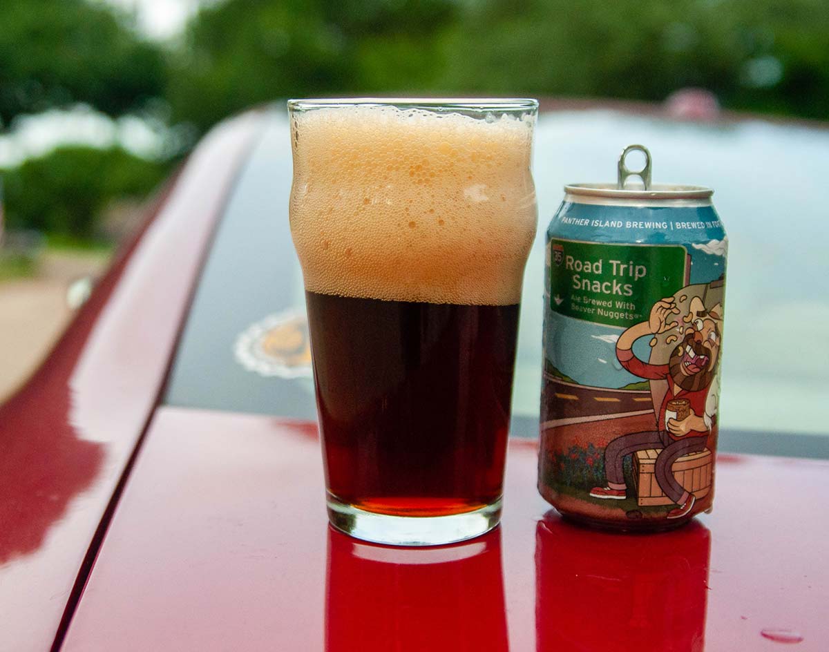 ON TAP: PANTHER ISLAND BREWING'S ROAD TRICK SNACKS. // Perfect for summer vacation, Fort Worth brewery @pantherbrewing's beaver nuggets-infused take on an English Brown Ale is a sweet addition to most any grilling action.  centraltrack.com/on-tap-panther…