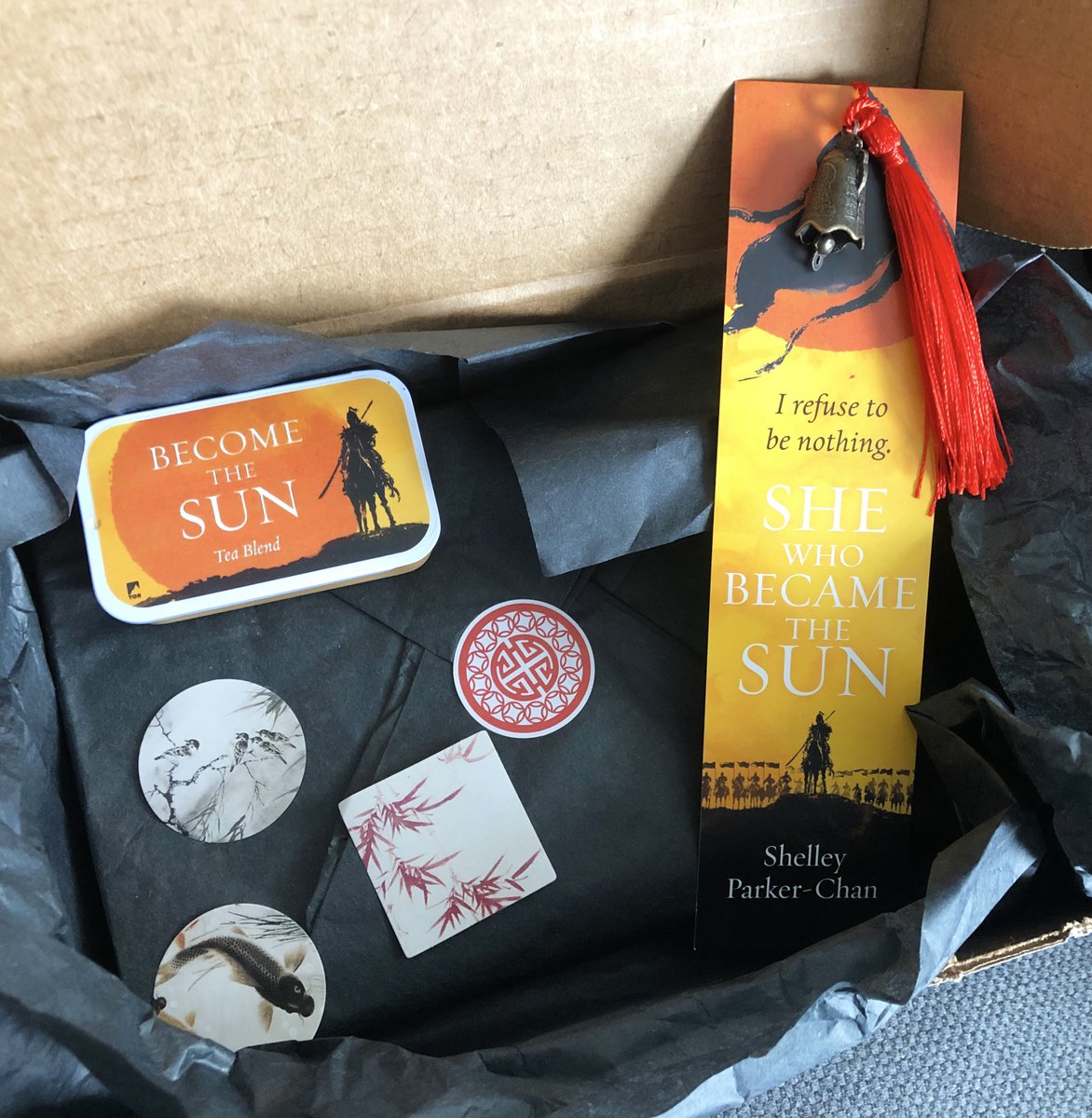 torbooks's tweet photo. It's Friday and you know what that means...it's time for a #sweepstakes! From now through Sunday, just follow us and RT this post for the chance to win an influencer box celebrating #SheWhoBecametheSun by @shelleypchan! Follow this thread for more details ☀️

#SWBtSBoxSweeps https://t.co/mD3Xk18fM5