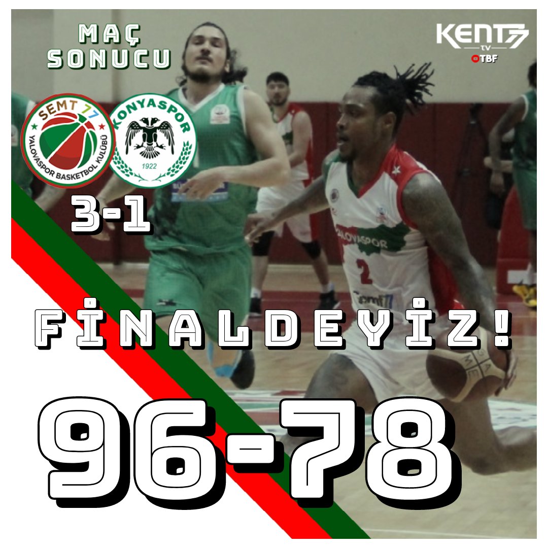 FİNALDEYİZ YALOVA !

#Semt77Yalovaspor 💚❤
#YalovaBasket #BirHayalimizVar