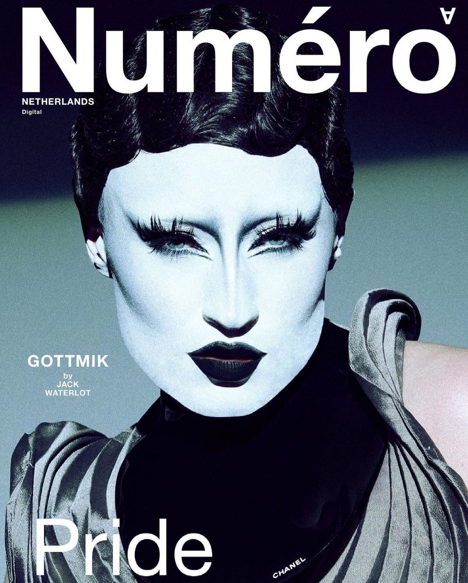 gottmik's tweet photo. Cover of Numéro Netherlands June pride edition 🖤🏳️‍🌈 https://t.co/bTDgeygR5R