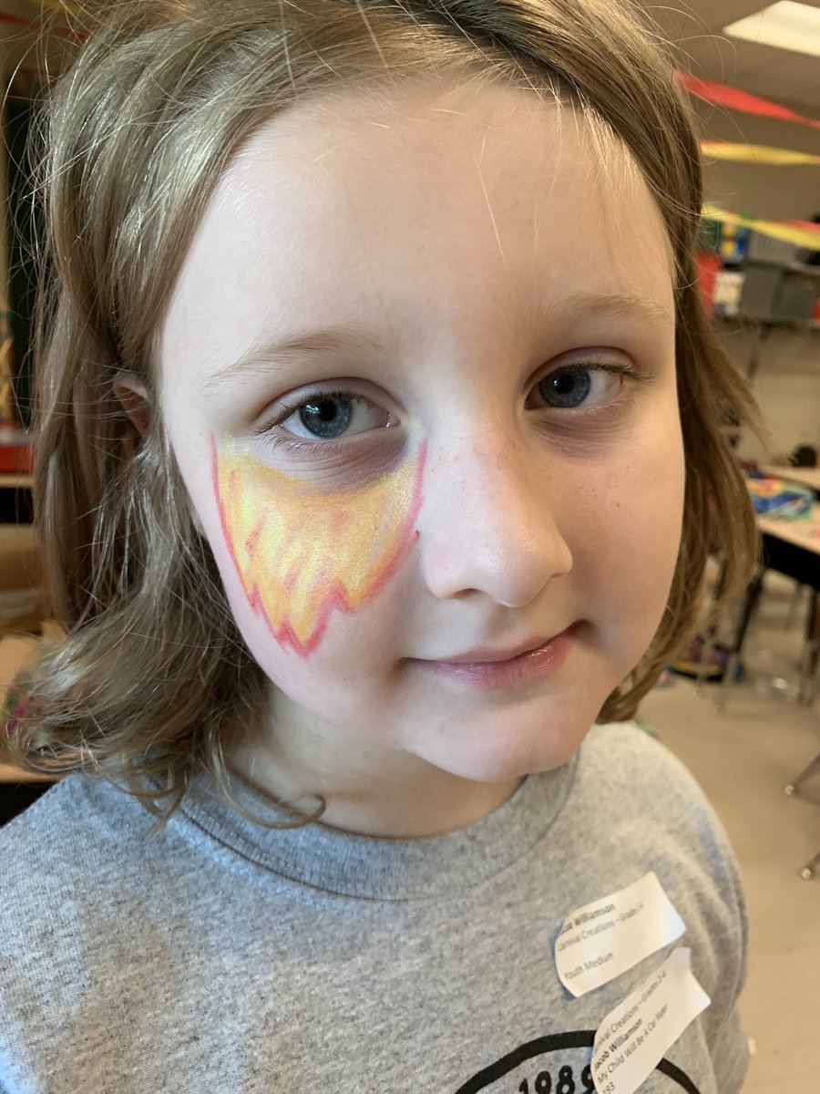 grimes_michelle's tweet photo. Carnival Creations @SummerSEARCH_HC creative face painting https://t.co/E73aRpAVZg