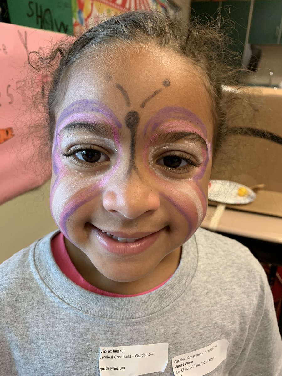 grimes_michelle's tweet photo. Carnival Creations @SummerSEARCH_HC creative face painting https://t.co/E73aRpAVZg