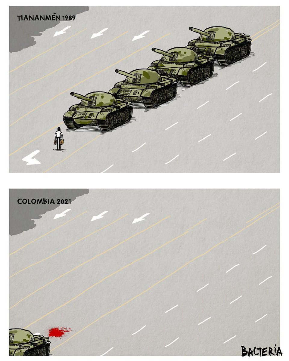 Lo primero ocurrió hace más de 3 décadas y no hay año que los medios no lo recuerden a lo grande. Lo segundo está pasando ahora mismo bajo un vergonzoso apagón informativo. El doble rasero es demencial #tiananmen