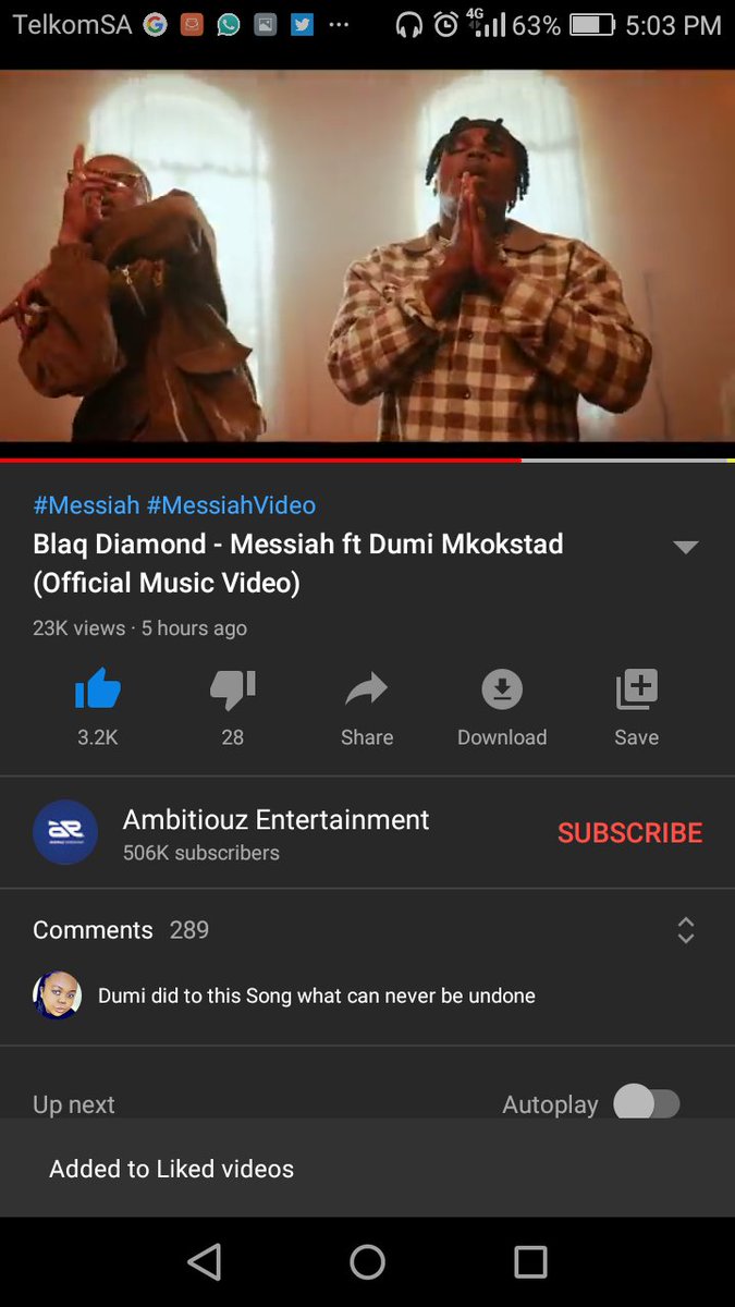 lebonyama's tweet photo. @blaqdiamond150 the visuals the song too good 🔥🔥🔥#Messiah https://t.co/B7ZMLQHSsS