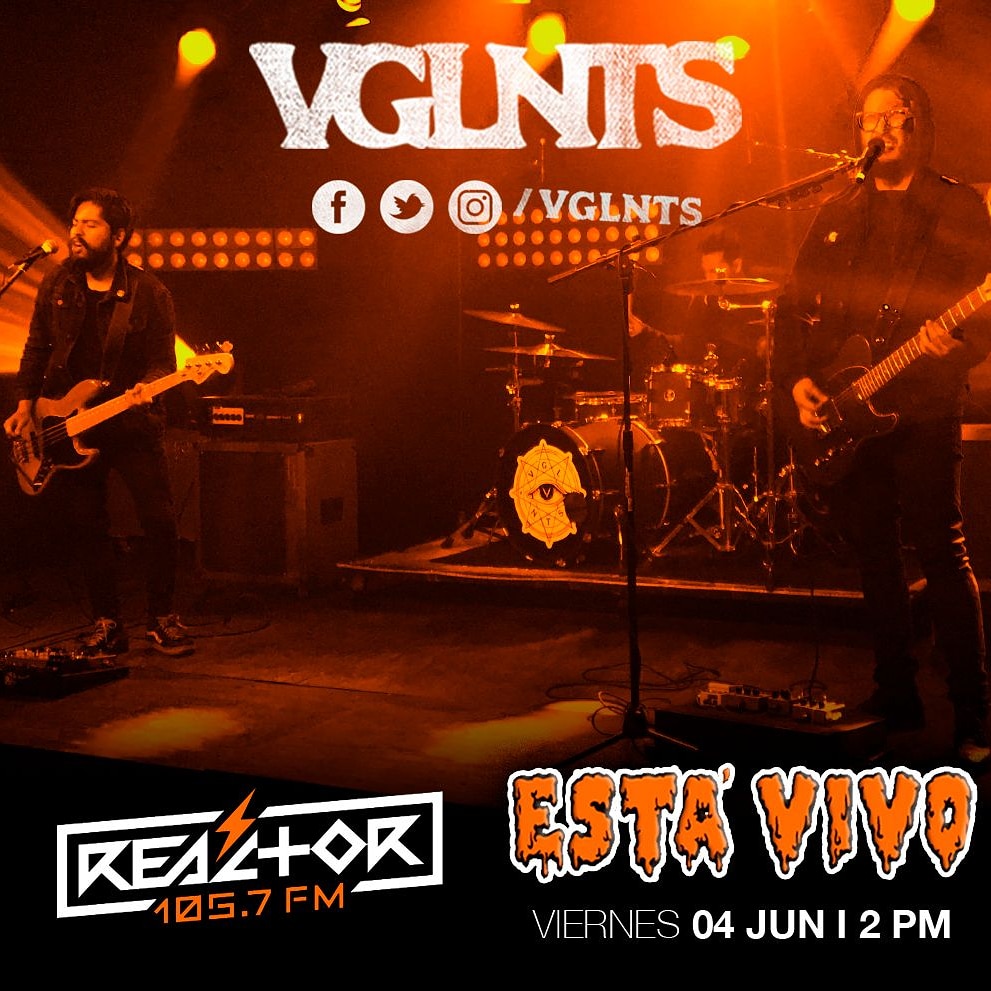 Recuerden amigxs que hoy por la tarde los <a href="/vglnts/">VGLNTS</a> estarán en entrevista con nuestra guampira mayor <a href="/luisalaouija/">Luisa La Ouija</a> por <a href="/Reactor105/">Reactor 105.7 FM</a> en #EstaVivo por el evento del 19 de Junio 2021 en <a href="/multiforoalicio/">Multiforo Alici@</a> 
#ElOrdenDelCaos
#Jakmer
#LDM 
#WeAreTheGang