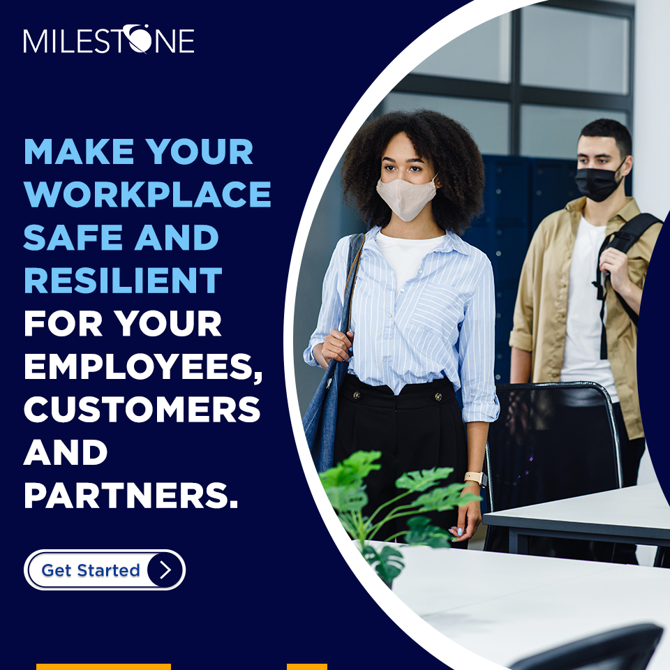 MilestoneTech's tweet image. As companies look to reopen offices, hybrid, smart-space solutions have a vital role to play in building safe, flexible, and resilient workspaces. Milestone does that for you!
Get started: hubs.li/H0PBWXZ0 

#MilestoneTech #WorkforceNeeds #ReturnToWorkSolutions