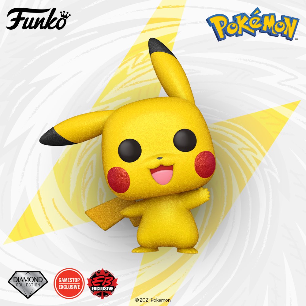 Coming Soon: Pop! Games: Pokmon Pikachu Waving Diamond Exclusive. Preorder Now To Add To Your