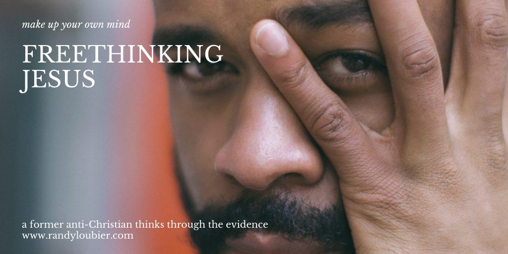 Thomastrades3X's tweet photo. Not telling you what to think, just to FREEthink for yourself. If you've had a hard time buying the whole Jesus thing, this will help. #freethink #freethinking #freethinkingjesus #reconsiderjesus #apologetics #acaseforchrist #christian #christianlogic
https://t.co/UL2YL7YW3A https://t.co/GoBzZ8Gu6b