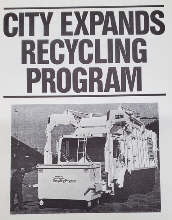 NYCSanitation's tweet photo. We’ve been saying it since 1989, and it’s still true: Recycling is ongoing in #NYC. But we still need your help. Recycling matters. When you recycle properly, you help reduce the amount of trash going to landfill and that’s good for all of us. #fbf #140Strong #flashbackfriday https://t.co/zbxPO9pKMs