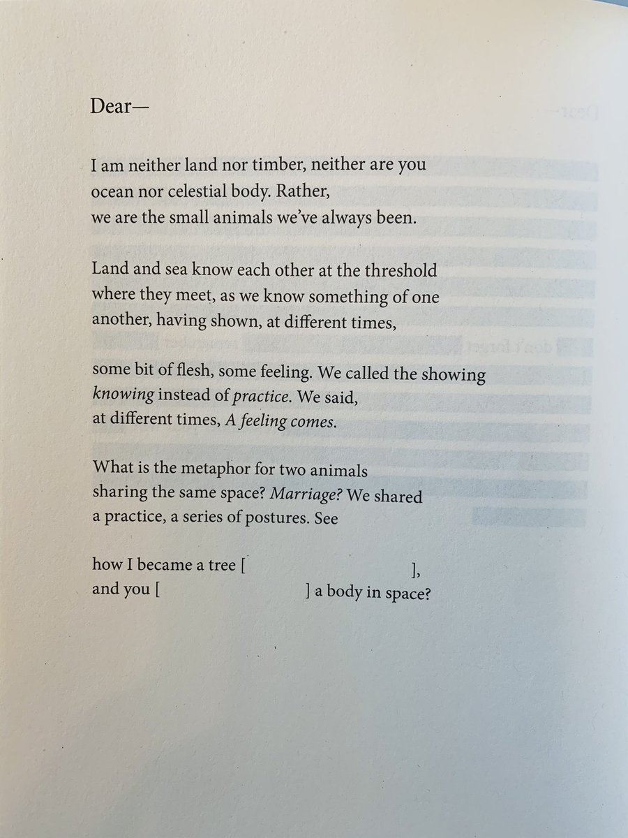 “we are the small animals we’ve always been.”

—Donika Kelly