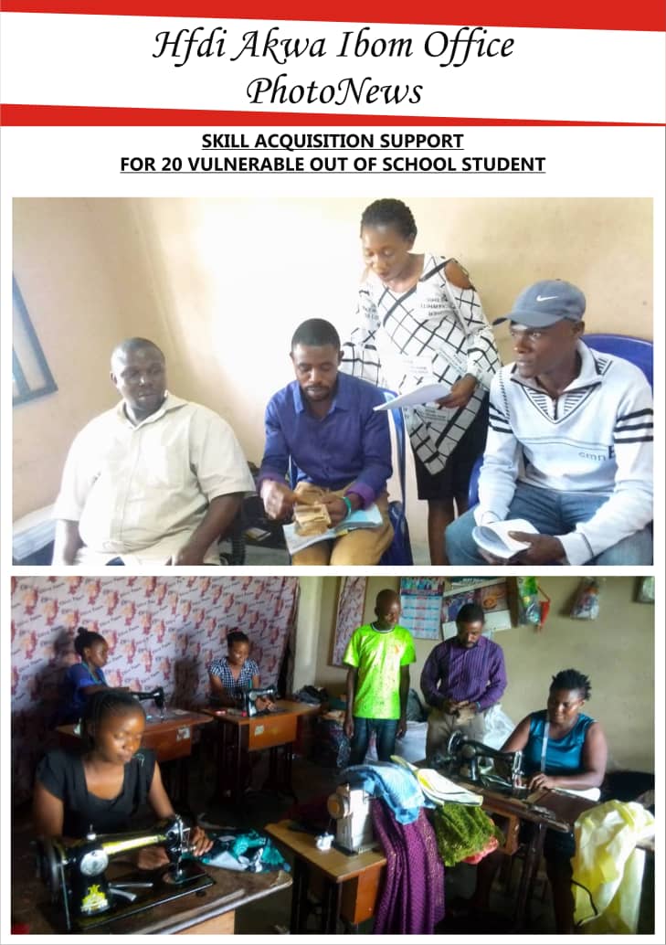 HFDI_NG's tweet photo. HFDI identified 20 out of school adolescents who preferred vocational education in Nsit Ubium, Etinan and Nsit Atai LGA, where we are currently providing quality Integrated Child Health services, linked them to available training centers and are currently receiving training. https://t.co/mKPRP8sk71