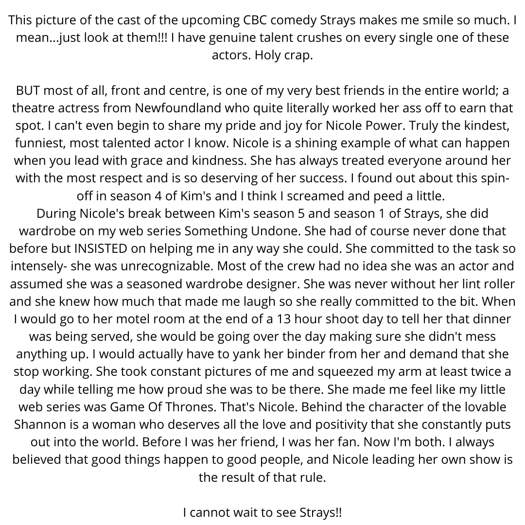 Just a proud stage mom here.