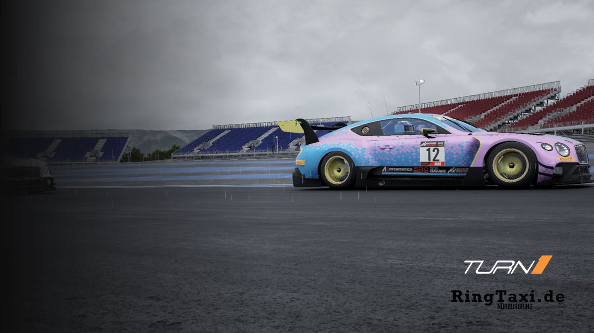 Team_Turn1's tweet photo. On a cloudy and wet day at Paul Ricard, Selene Witcher @nikkor_f64 drove from the front in AM class to bring home the victory followed by @heddarangseter in P2. Also a fantastic drive from Natalie Lee @_nyataliie getting overall pole and P2 in Silver class. Well done all 🏆🥇🥈✨ https://t.co/o1WHXPMExz