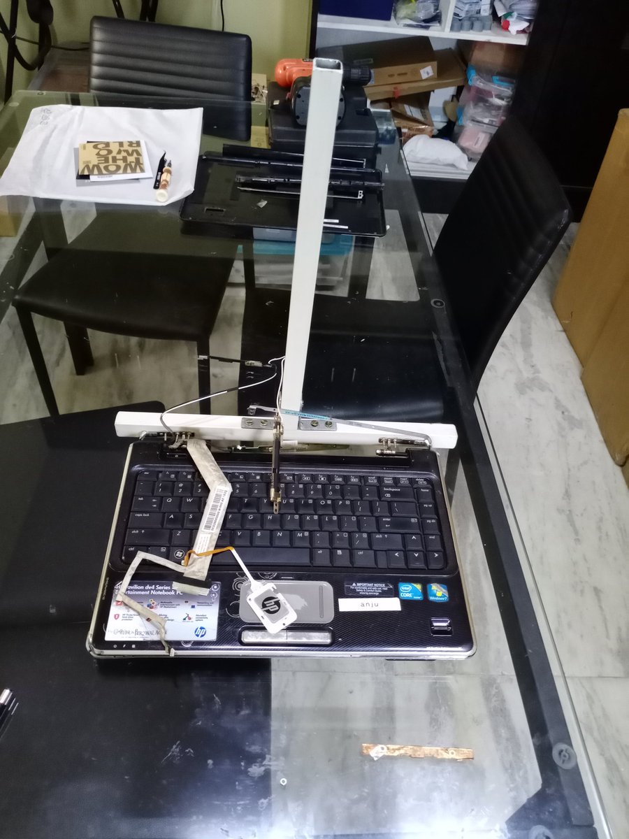 anupamvarghese's tweet photo. You add a wooden tray, some square rods, 3d printed camera cover and make a retro weird desktop out if it 😎
(With a cool back-light effect for free!)
#lockdownCreativity https://t.co/rYfr31PJQK