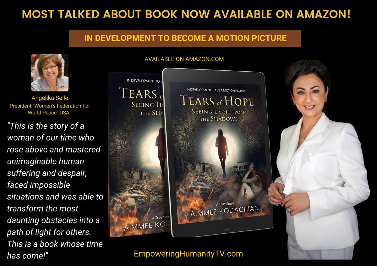 AimmeeKodachian's tweet photo. I am so humbled to receive a testimonial like this from an amazing leader! If you have not yet read my book click on the link below to get your copy!
https://t.co/KWJ5AV2sWN
#tearsofhope #aimmeekodachian #domesticviolence #metoo #abuse #truestories https://t.co/nx3gM0Hutt