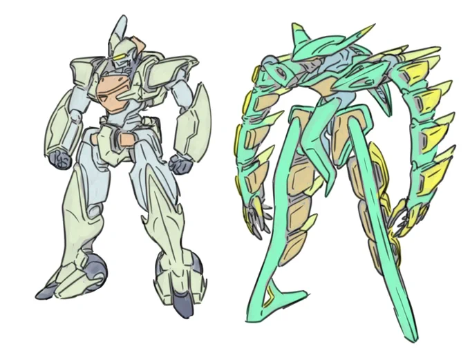 オリロボ 敵味方の2つを同時に描いたりするの好き 