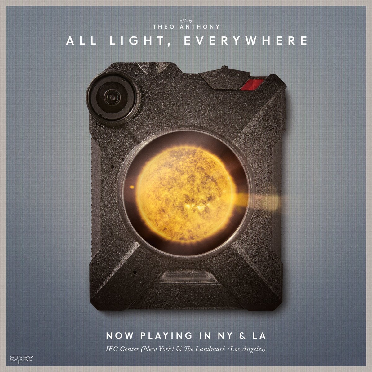 SUPERltdfilm's tweet photo. "All Light, Everywhere brilliantly interrogates body cameras and the ethics of the surveillance age" @LATimes
From director Theo Anthony (@ProxyTheo), ALL LIGHT, EVERYWHERE is now playing at @IFCCenter and @TheLandmarkLA https://t.co/DjNlOReGLU