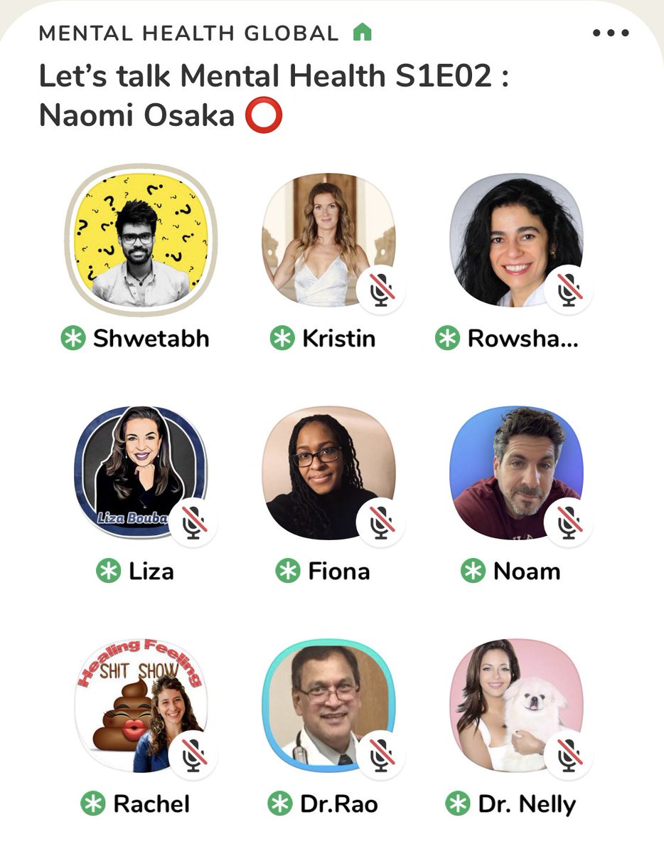 We had another amazing conversation around #mentalhealth with <a href="/shwetabhsverma/">Shwetabh S Verma</a> and <a href="/KristinBalter/">Kristin Balter</a> and their #Clubhouse room.  The conversation was around the brave decision of <a href="/naomiosaka/">NaomiOsaka大坂なおみ</a> to prioritize her health.

These authentic, intelligent conversations help create progress.