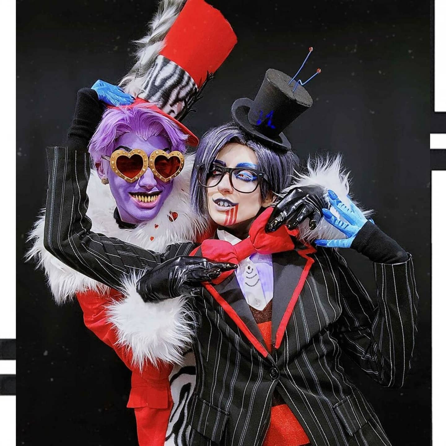 on X: 💜 Valentino 💜: Me 💙 Vox 💙: @gia_tweeets @VivziePop @HazbinHotel  Full post here:  #Viviziepop #HazbinHotel #Cosplay  #HazbinHotelCosplay #HazbinHotelValentino #HazbinhotelVox #Valentino  #ValentinoCosplay #Vox #VoxCosplay