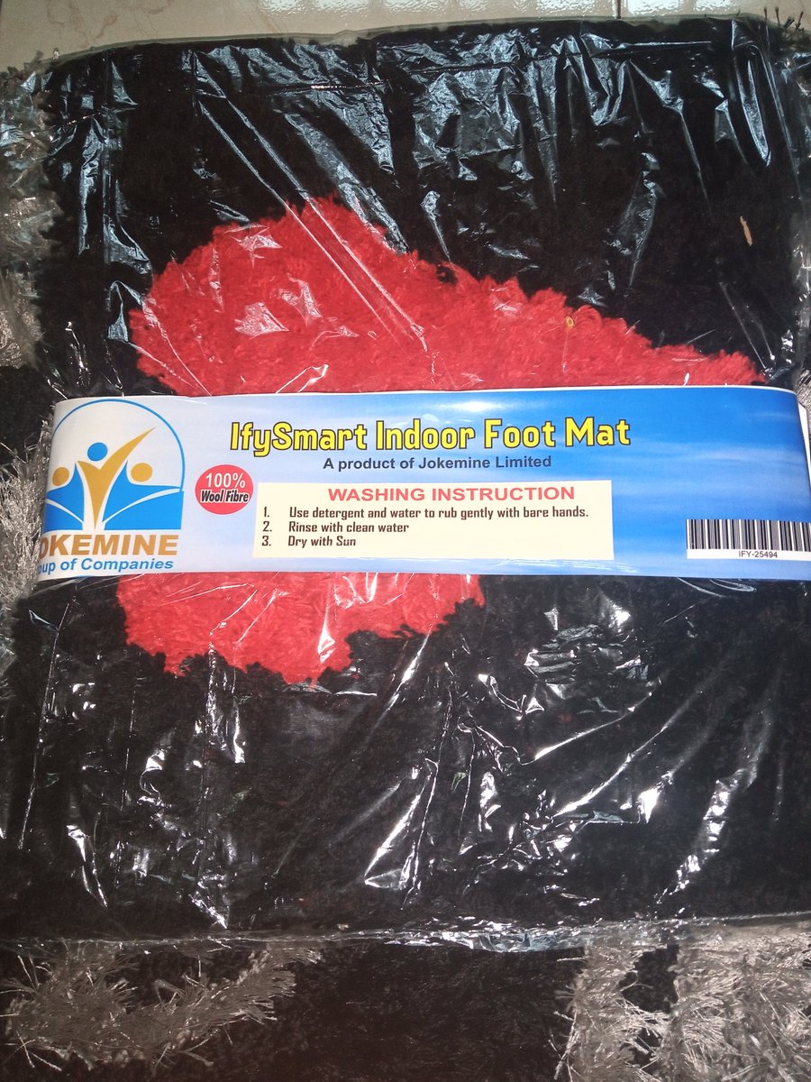 Emeka_Okoroma's tweet photo. IfySmart Footmat is soft and durable
Available for #3500 only.
WhatsApp/Call: 07069189522 https://t.co/MgCRGhByjc
